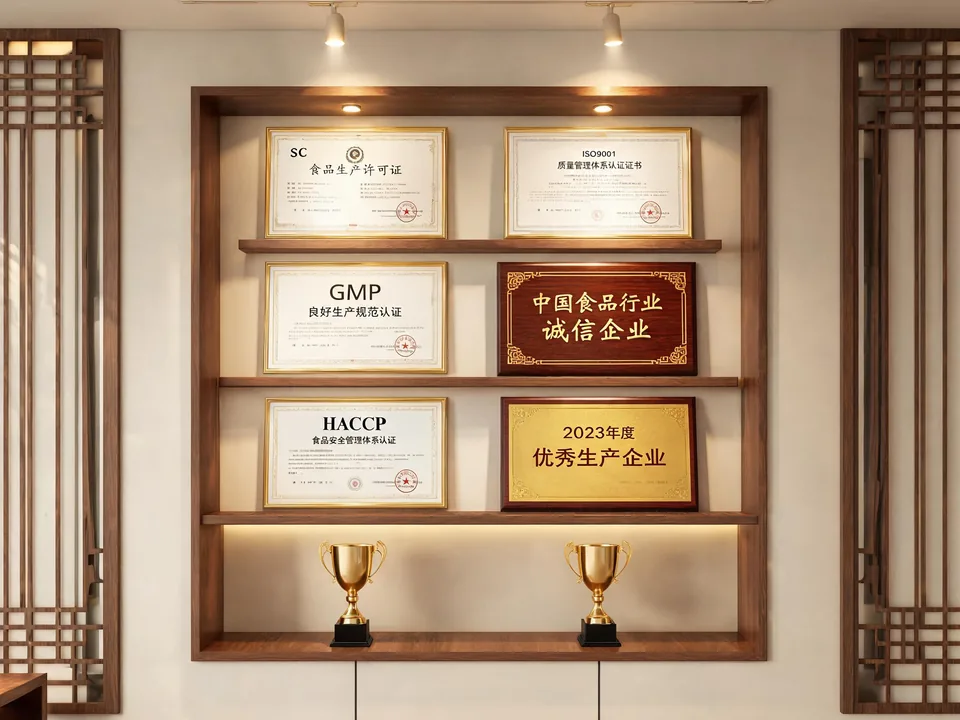 鲜阮资质证书墙（以实际持有资质为准）