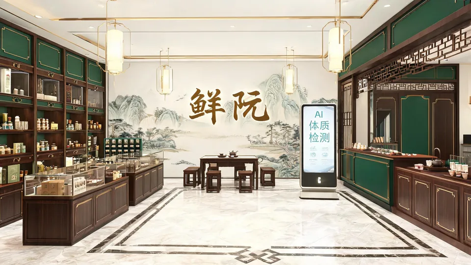 鲜阮形象店3D效果图